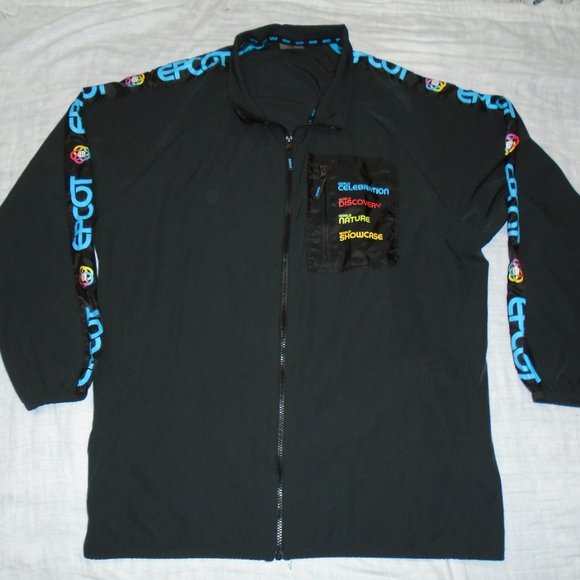 2022 Disney Parks Epcot Neighborhoods Windbreaker Jacket Adult Size XXL 2XL - Picture 1 of 1
